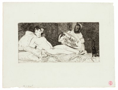 Olympia (zveřejněná deska) od Édouard Manet