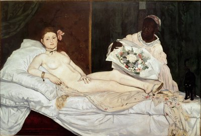 Olympia, detail od Édouard Manet