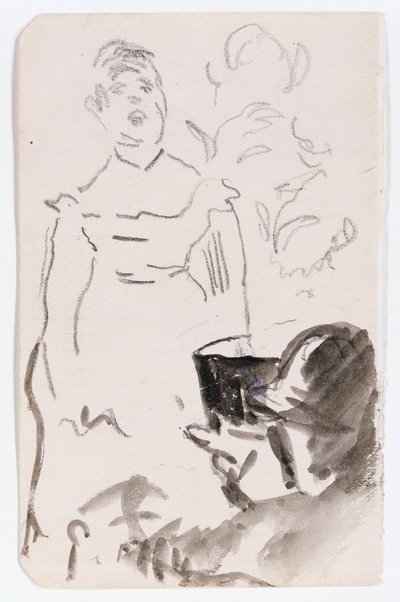 Parisian Cafe Singer, kolem roku 1876 od Édouard Manet