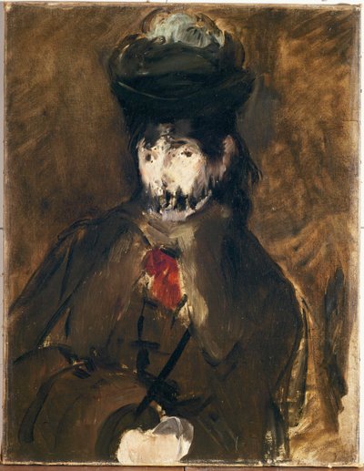 Portrait de Berthe Morisot a la voilette (olej na plátně) od Edouard Manet