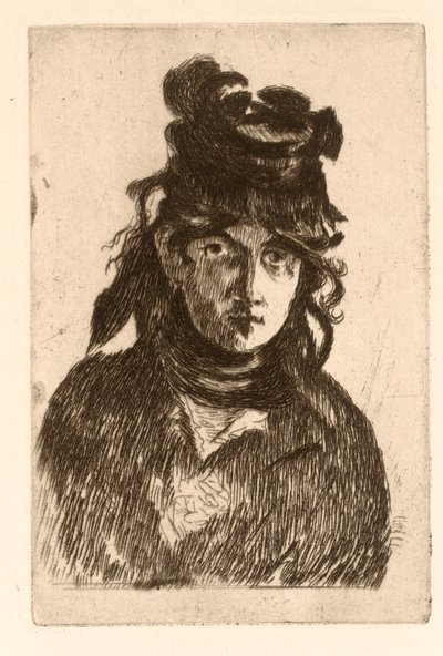 Portrét Berthe Morisot od Édouard Manet