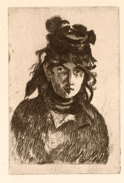 Portrét Berthe Morisot. od Édouard Manet