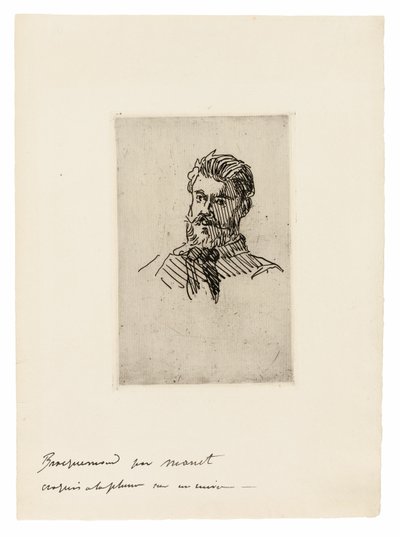 Portrét Felixe Bracquemonda od Édouard Manet