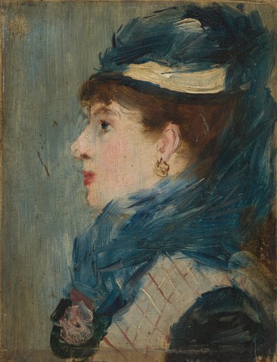 Portrét dámy, c. 1879 (olej na dřevě) od Édouard Manet