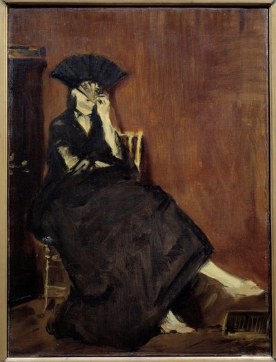 Portrét malířky Berthe Morisot od Édouard Manet