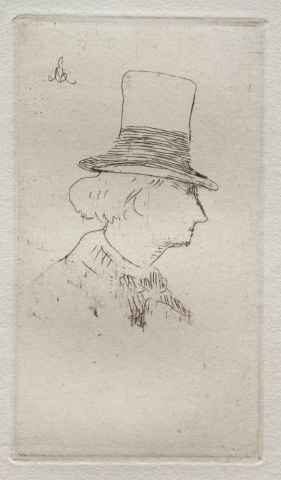 Profil Portrét Charlese Baudelaira od Édouard Manet