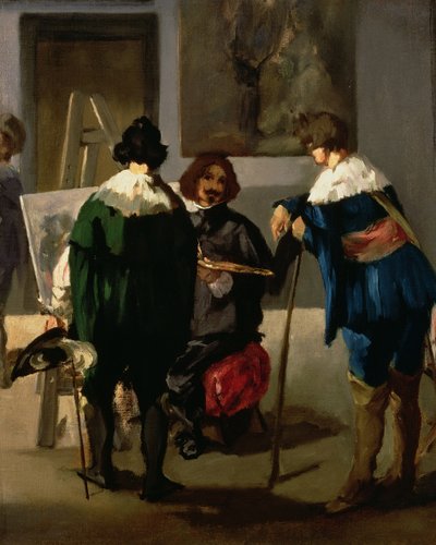 Scéna ve španělském studiu, c.1860 od Édouard Manet