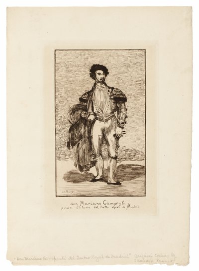 Baletní tanečnice (Don Mariano Camprubi) od Édouard Manet