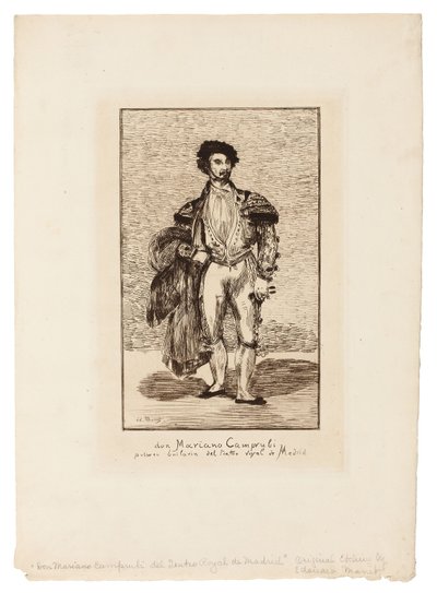 Baletní tanečnice (Don Mariano Camprubi) od Édouard Manet