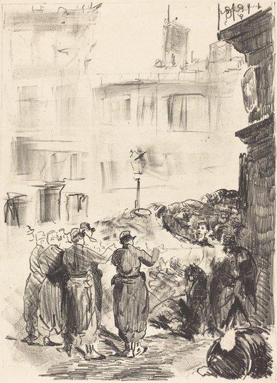 Barikáda (La barricade) od Édouard Manet