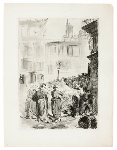 Barikáda od Édouard Manet
