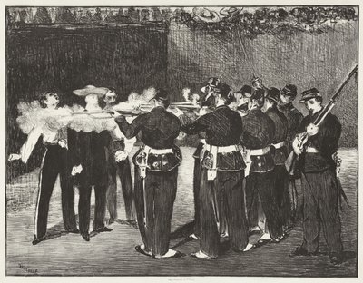Poprava císaře Maxmiliána od Edouard Manet