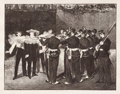 Poprava císaře Maxmiliána od Édouard Manet