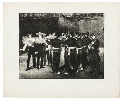 Poprava Maxmiliána od Édouard Manet