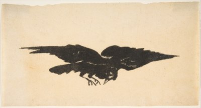 The Flying Raven, Ex Libris pro The Raven od Edgara Allana Poea, 1875. od Édouard Manet