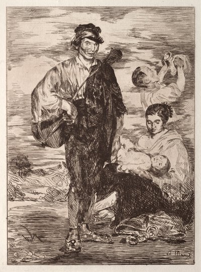 Cikáni (lept) od Édouard Manet