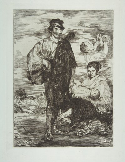 Cikáni Les Gitanos, 1862. od Édouard Manet