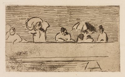 Parapet mostu, deska 5 z časopisu Le Fleuve od Édouard Manet