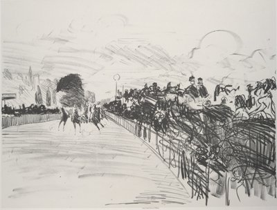 The Races Les Courses, 1865-72, publikoval 1884. od Édouard Manet