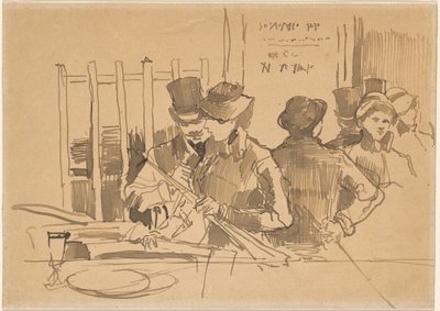 Železniční restaurace od Édouard Manet