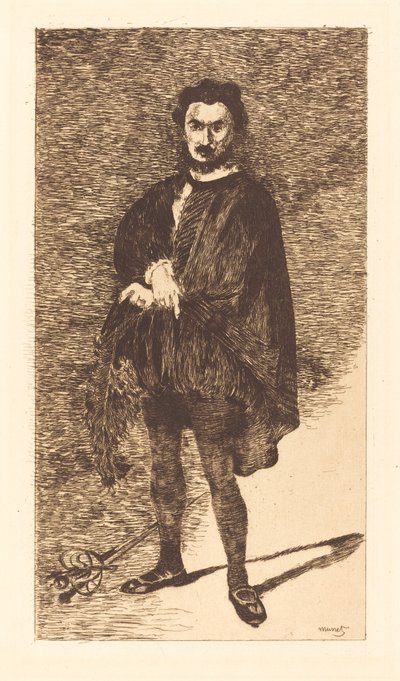 Tragický herec od Édouard Manet