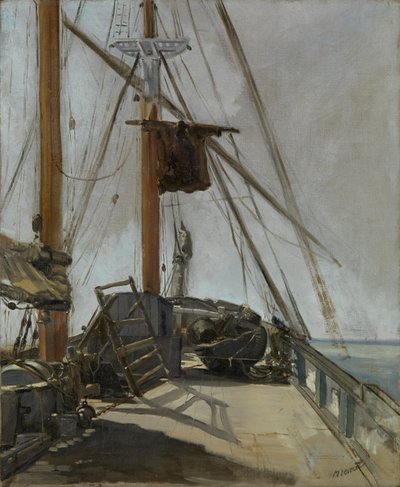 Paluba lodi od Édouard Manet