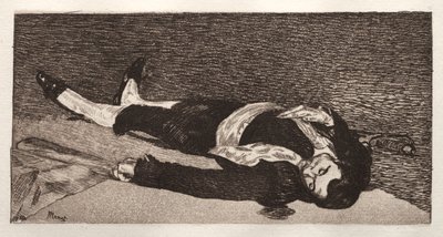 Torero zemřel. od Édouard Manet