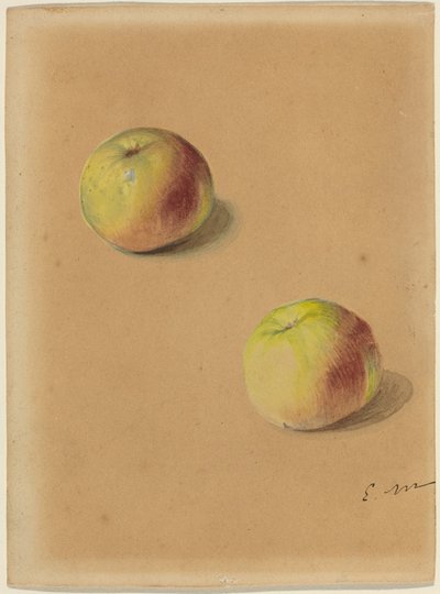 Dvě jablka od Édouard Manet