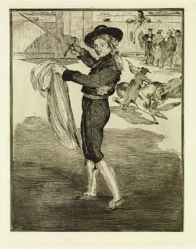 Victorine Meurent v kostýmu espady od Édouard Manet