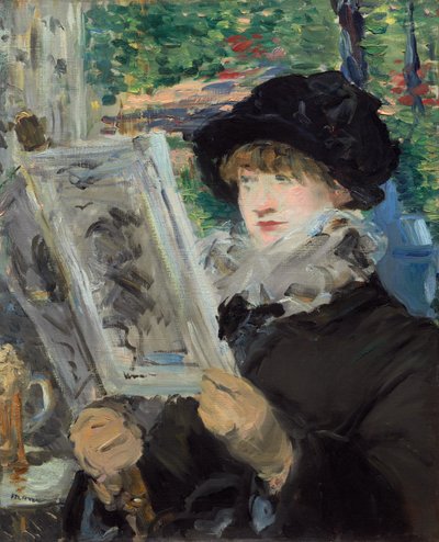 Žena Čtení od Édouard Manet