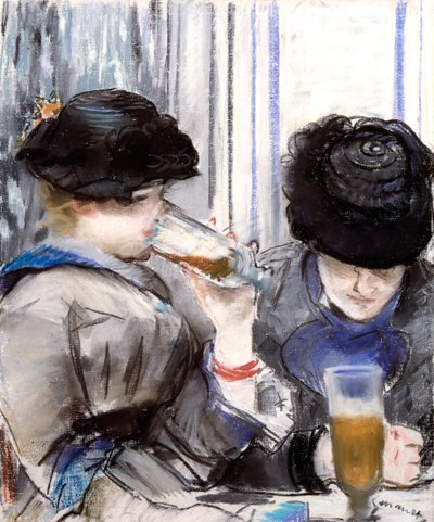 Ženy pijí pivo od Édouard Manet