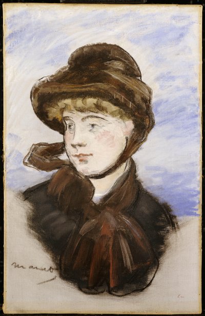 Mladá dívka v hnědém klobouku, 1882 od Édouard Manet