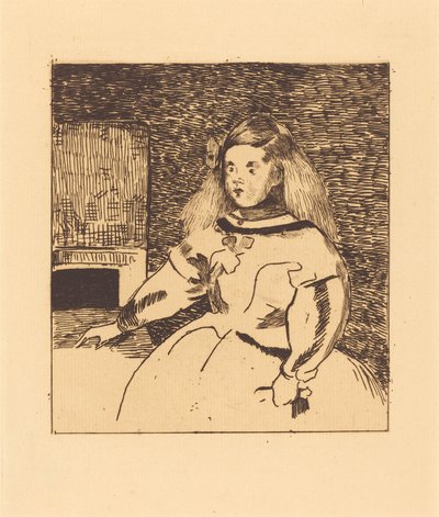 Infanta Marguerite (Infante Marguerite) od Edouard Manet after Diego Velázquez