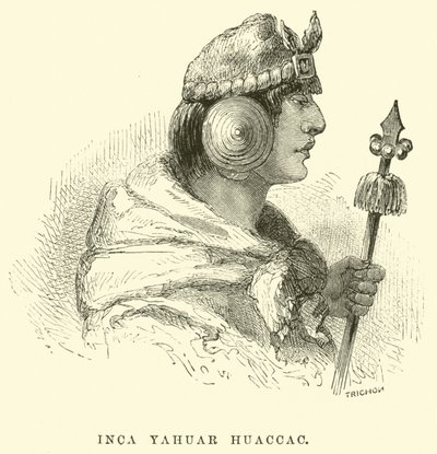 Inca Yahuar Huaccac od Edouard Riou