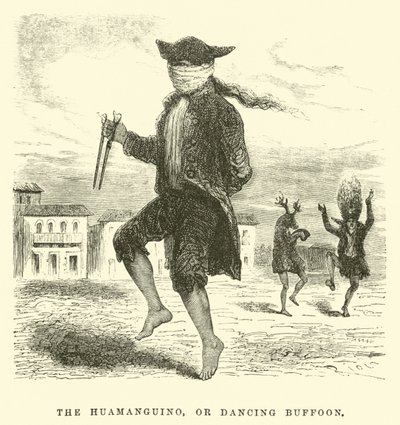 Huamanguino nebo Tančící Buffoon od Edouard Riou