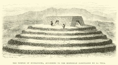 Chrám Huiracocha, podle historika Garcilasso de la Vega od Edouard Riou