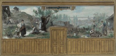 Skica radnice v Arcueil-Cachan: Les travaux d