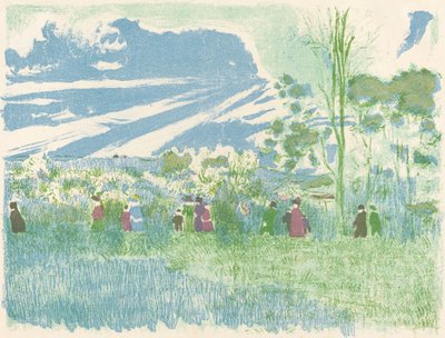 Across Country A travers champs, 18971898 publikováno 1899. od Edouard Vuillard