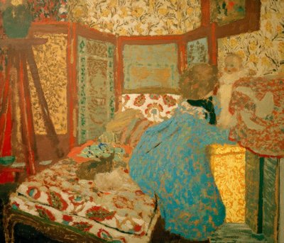 Modrá dáma s dítětem od Edouard Vuillard
