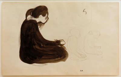 Žena sedí od Edouard Vuillard
