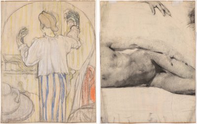 Před zrcadlem od Edouard Vuillard