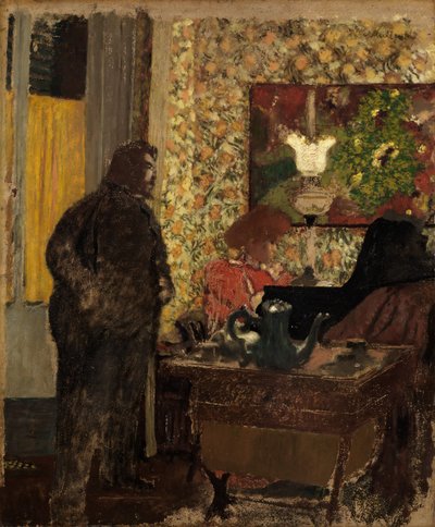 Interiér s Misiou Natanson u klavíru od Edouard Vuillard