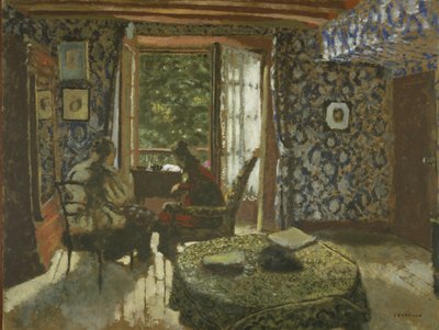 Interiér, cca 1900-1901 (olej na kartonu) od Edouard Vuillard