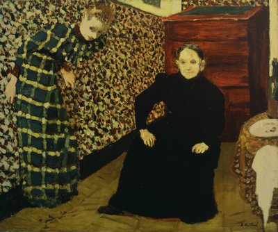 Interiér, matka a sestra umělce, 1893 od Edouard Vuillard