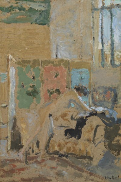 Interiér s obrazovkou, 1909-10 od Edouard Vuillard
