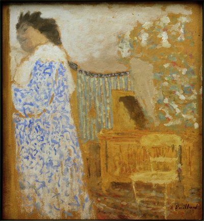 Interiér s ženou od Edouard Vuillard