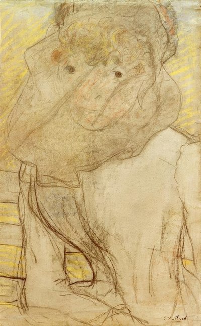 Mladá žena s fialovou od Edouard Vuillard