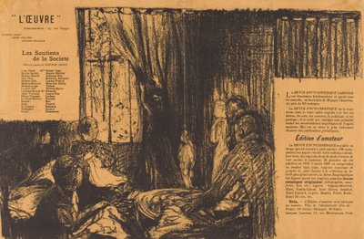 Příznivci společnosti od Edouard Vuillard