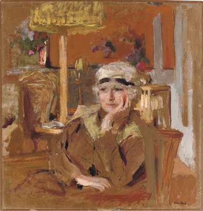 Lucy Hessel v černé sametové stuze, kolem 1921-25 od Edouard Vuillard