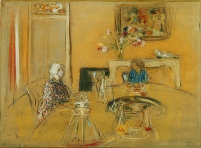 Oběd na zámku Clayes; Oběd v Chateau des Clayes, c. 1935 od Edouard Vuillard